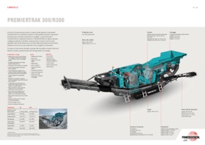 Kőtörmelék ujrahasznostó telepek Powerscreen PREMIERTRAK R300