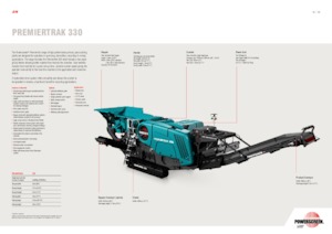 Kőtörmelék ujrahasznostó telepek Powerscreen Premiertrak 330