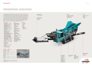 Kőtörmelék ujrahasznostó telepek Powerscreen PREMIERTRAK 400X
