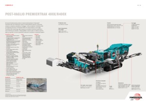 Kőtörmelék ujrahasznostó telepek Powerscreen PREMIERTRAK 400X