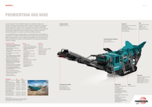 Kőtörmelék ujrahasznostó telepek Powerscreen PREMIERTRAK 600E