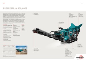 Kőtörmelék ujrahasznostó telepek Powerscreen PREMIERTRAK 600E