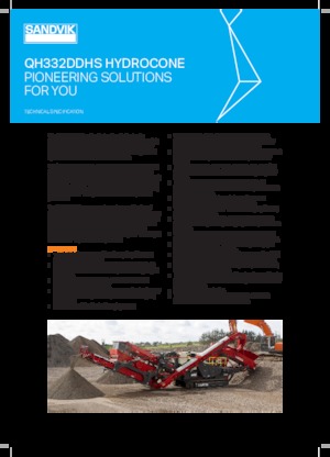 Kőtörmelék ujrahasznostó telepek Sandvik QH332 DDHS
