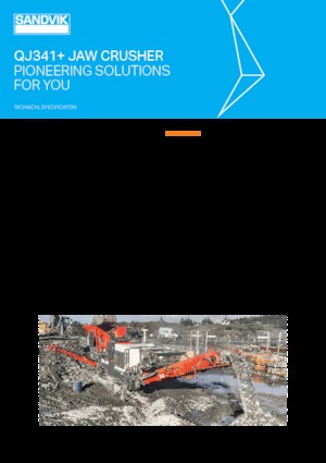 Kőtörmelék ujrahasznostó telepek Sandvik QJ341+