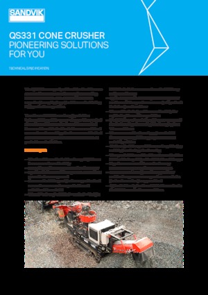 Kőtörmelék ujrahasznostó telepek Sandvik QS331 HS