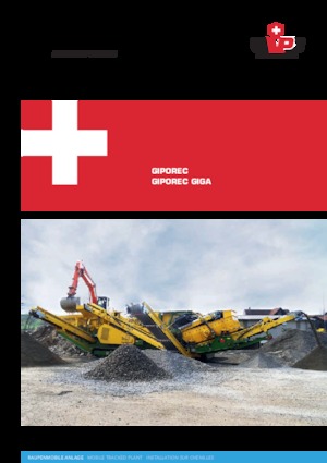 Kőtörmelék ujrahasznostó telepek Gipo R 131 FDR