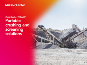 Kőtörmelék ujrahasznostó telepek Metso Rapid NW7150S Single drive