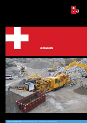 Kőtörmelék ujrahasznostó telepek Gipo RC 130 C