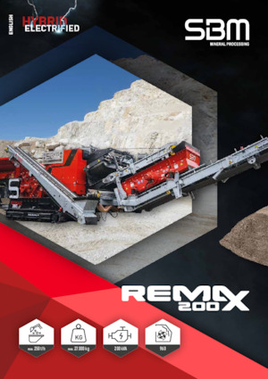 Kőtörmelék ujrahasznostó telepek SBM REMAX 200