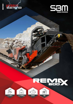 Kőtörmelék ujrahasznostó telepek SBM REMAX 600