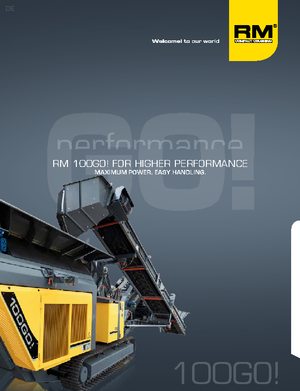 Kőtörmelék ujrahasznostó telepek Rubble Master RM 100GO!