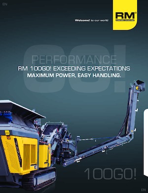 Kőtörmelék ujrahasznostó telepek Rubble Master RM 100GO!