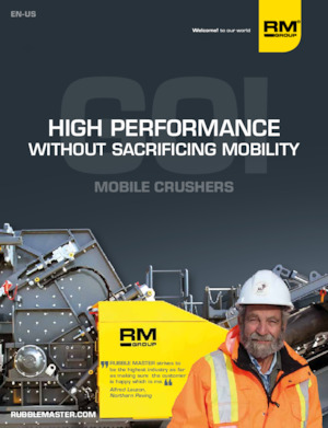 Kőtörmelék ujrahasznostó telepek Rubble Master RM 120X