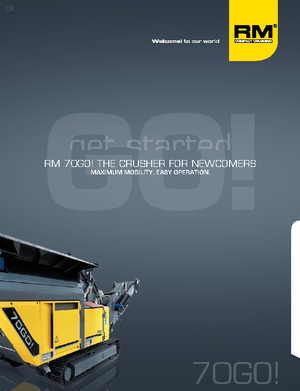 Kőtörmelék ujrahasznostó telepek Rubble Master RM 70 GO!