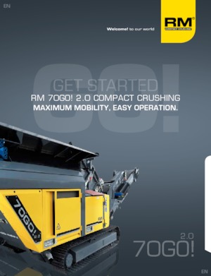 Kőtörmelék ujrahasznostó telepek Rubble Master RM 70GO! 2.0
