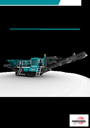 Kőtörmelék ujrahasznostó telepek Powerscreen Trakpactor 260