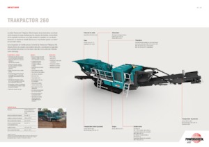 Kőtörmelék ujrahasznostó telepek Powerscreen Trakpactor 260