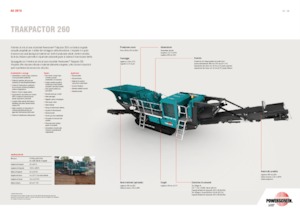 Kőtörmelék ujrahasznostó telepek Powerscreen Trakpactor 260
