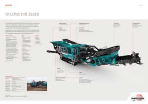 Kőtörmelék ujrahasznostó telepek Powerscreen Trakpactor 260SR