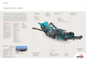 Kőtörmelék ujrahasznostó telepek Powerscreen Trakpactor 320SR
