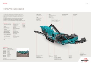 Kőtörmelék ujrahasznostó telepek Powerscreen Trakpactor 500SR