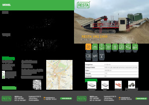 Kőtörmelék ujrahasznostó telepek RESTA VH2 2400