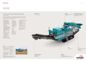 Kőtörmelék ujrahasznostó telepek Powerscreen XV350