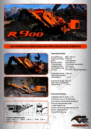 Kőtörmelék ujrahasznostó telepek Rockster R800