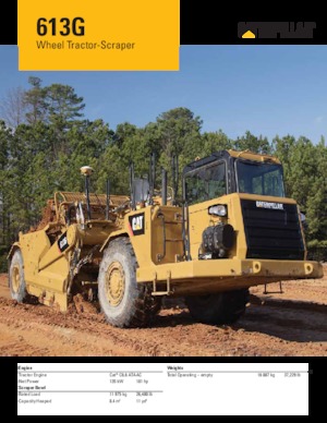 Szkréperek Caterpillar 613G