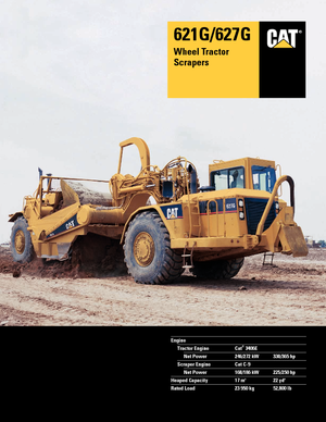 Szkréperek Caterpillar 621G Auger