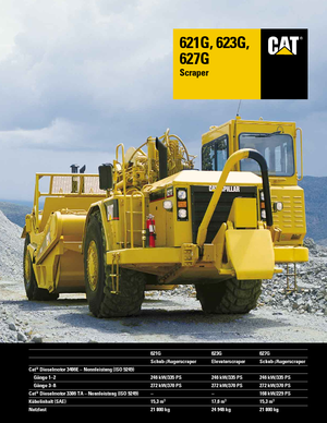 Szkréperek Caterpillar 627G Auger