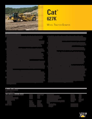 Szkréperek Caterpillar 627K