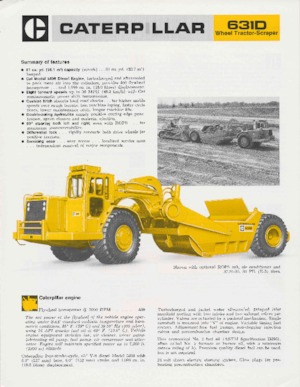 Szkréperek Caterpillar 631D