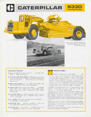 Szkréperek Caterpillar 633D