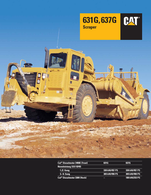 Szkréperek Caterpillar 637G Auger