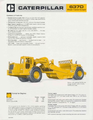 Szkréperek Caterpillar 637D