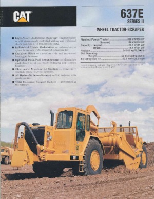 Szkréperek Caterpillar 637E