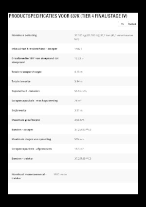 Szkréperek Caterpillar 637K