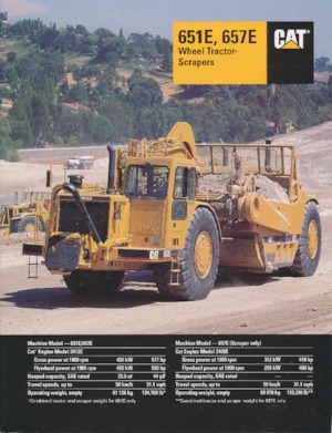 Szkréperek Caterpillar 651E