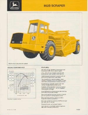 Szkréperek John Deere Construction 862B