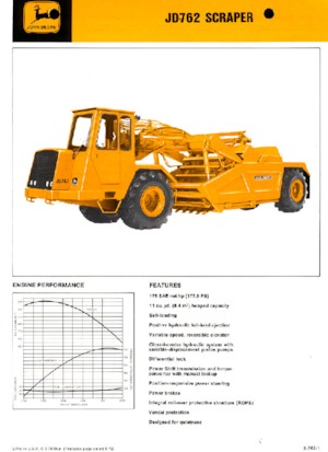 Szkréperek John Deere Construction JD762