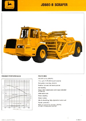 Szkréperek John Deere Construction JD860-B