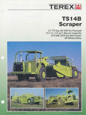 Szkréperek Terex TS14B