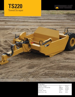 Szkréperek Caterpillar TS220