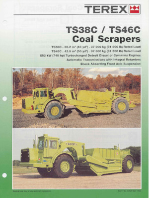 Szkréperek Terex TS38C