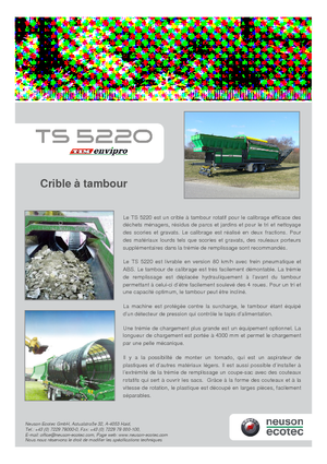 Osztályozó berendezések Neuson-Ecotec TS 5220 LS
