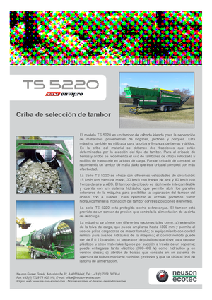 Osztályozó berendezések Neuson-Ecotec TS 5220 LS