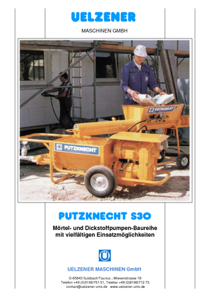 Csavarszivattyúk Uelzener S 30 R210 HD 40 TM100