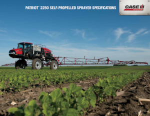 Önjáró  szántóföldi permetezők Case IH Patriot® 2250