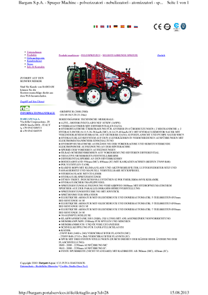 Önjáró  szántóföldi permetezők Bargam Grimpeur 2500 MC